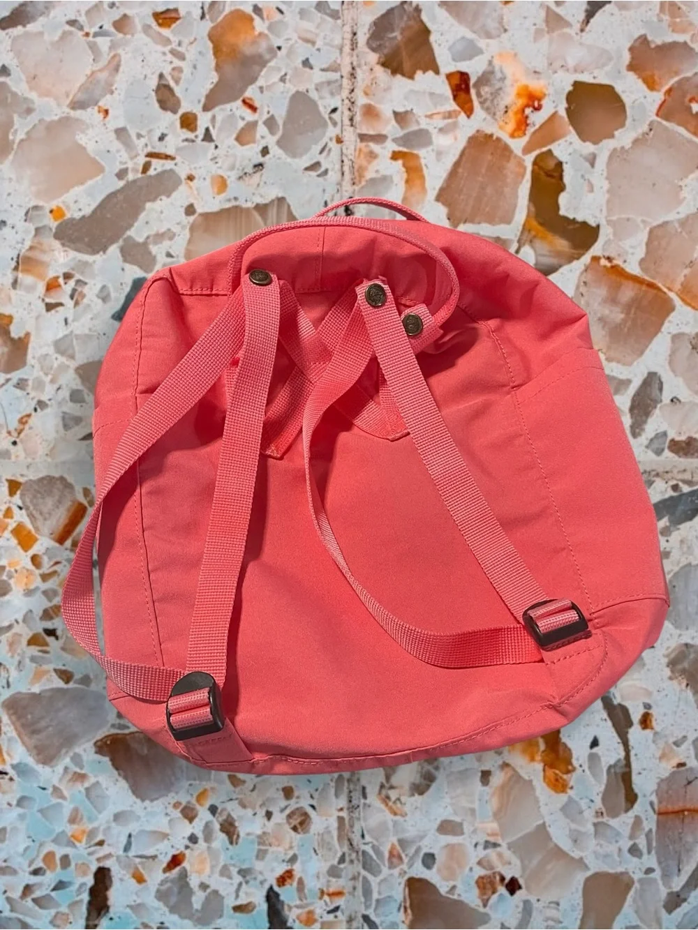 Fjallraven Kanken Classic Backpack in Peach Pink
